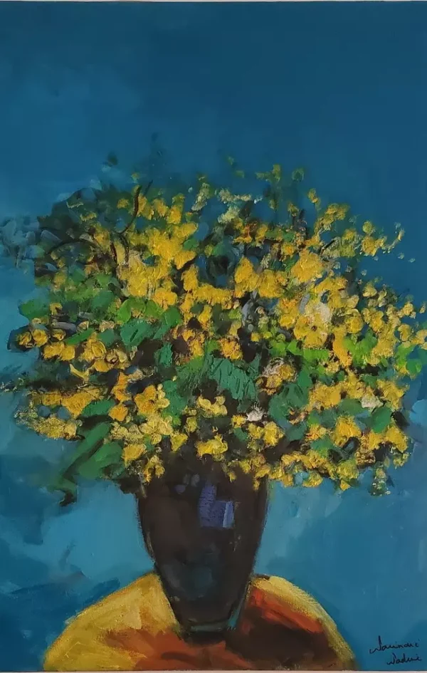 Le bouquet de mimosa.