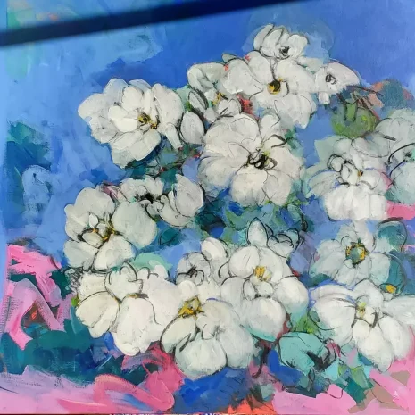 Les azalees blanche.