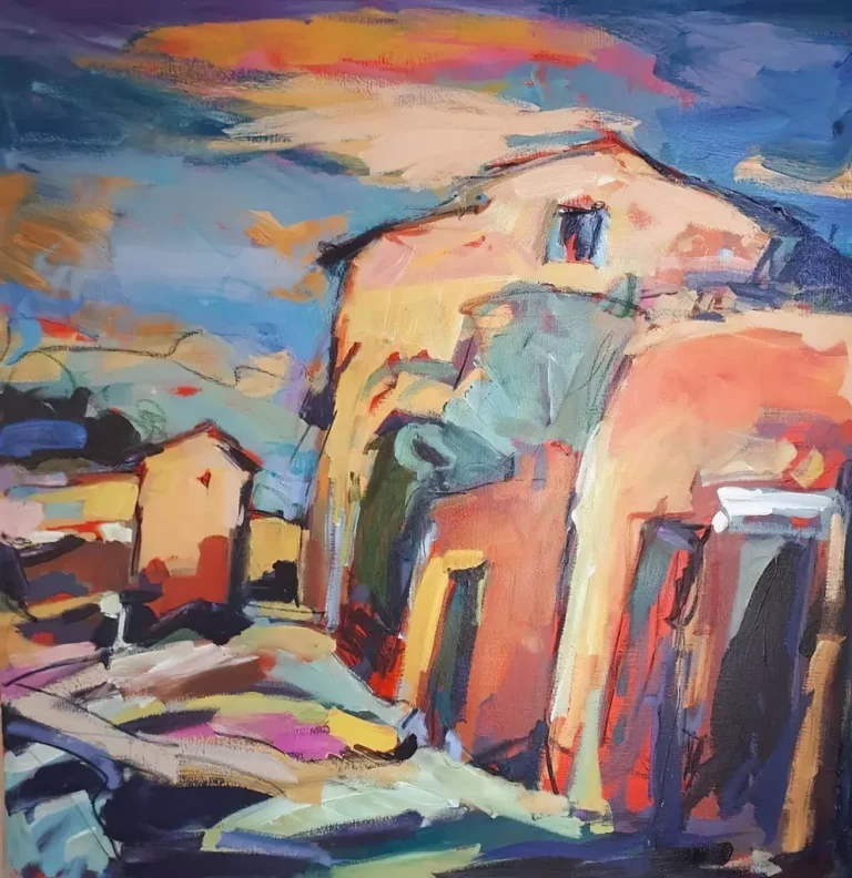 Ruelle du haut de Cagnes hommage à Soutine 2019